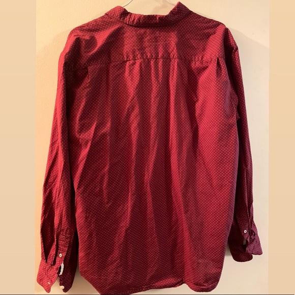 Burgundy Floral Button Down Shirt - XXL - Old Navy - Picture 2 of 5